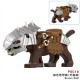 MOC Minifigures Medieval Lord-Ring-Wolf Mount Armor Sauron, Dark Wolf Elf, White Wolf, Gray Wolf Mini figure  Assembling Toy Building Blocks Bricks Toys For Kids gifts