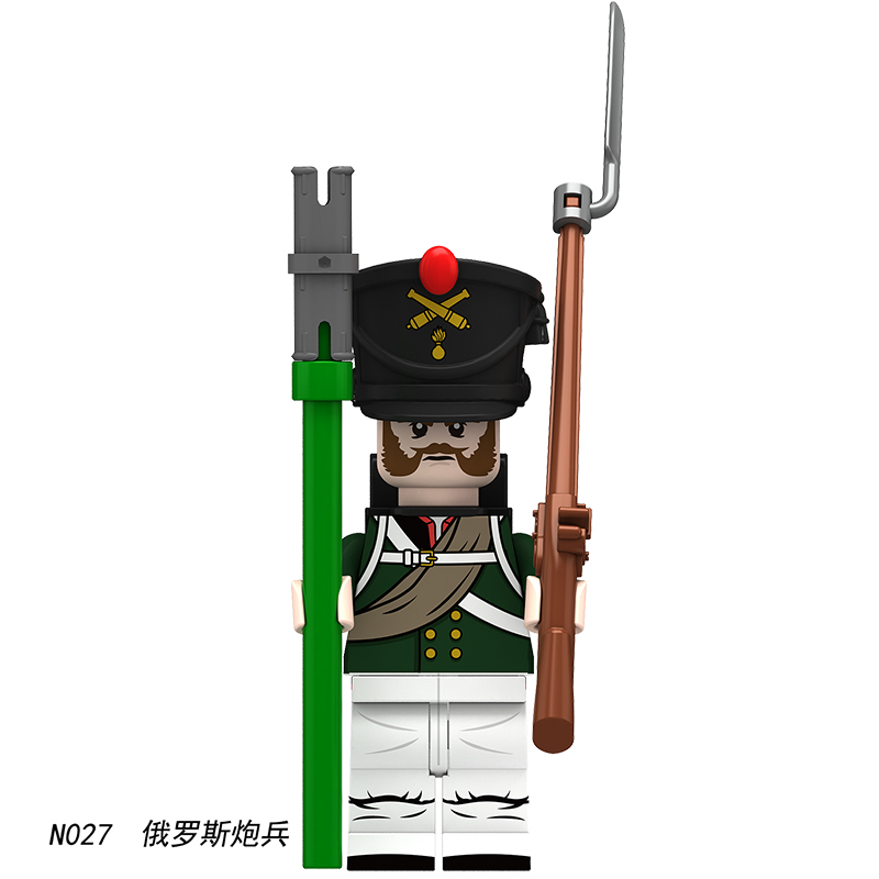 Napoleonic Wars Building Blocks Minifigures Set: French, Russian, and Prussian Soldier miniigures, Compatible with LEGO,N021-032 Napoleonic Wars Building Blocks Minifigures Set: French, Russian, and Prussian Soldier miniigures, Compatible with LEGO,N021-032