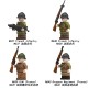 Military World War II French Infantry Motorcycle Soldier Dragoon Regiment Minifigures,Assembled Building Blocks, Compatible with Lego,N637-640 Military World War II French Infantry Motorcycle Soldier Dragoon Regiment Minifigures,Assembled Building Blocks, Compatible with Lego,N637-640