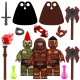 World of Warcraft series Orc Berserker, Orc Mage Minifigures,Assembled Building Blocks, Compatible with Lego,N815-817 World of Warcraft series Orc Berserker, Orc Mage Minifigures,Assembled Building Blocks, Compatible with Lego,N815-817