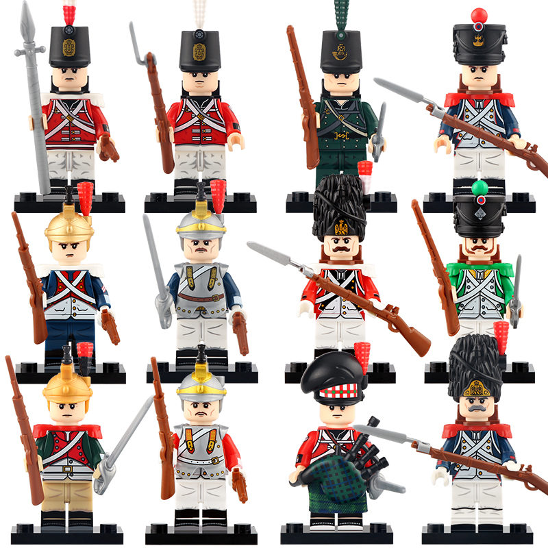 N001-012 Minifigures World War II Military Military War Air Force 98K Iron Fist Soldier Assemble Brick Minifigure Building Blocks Bricks Toys For Kids gifts