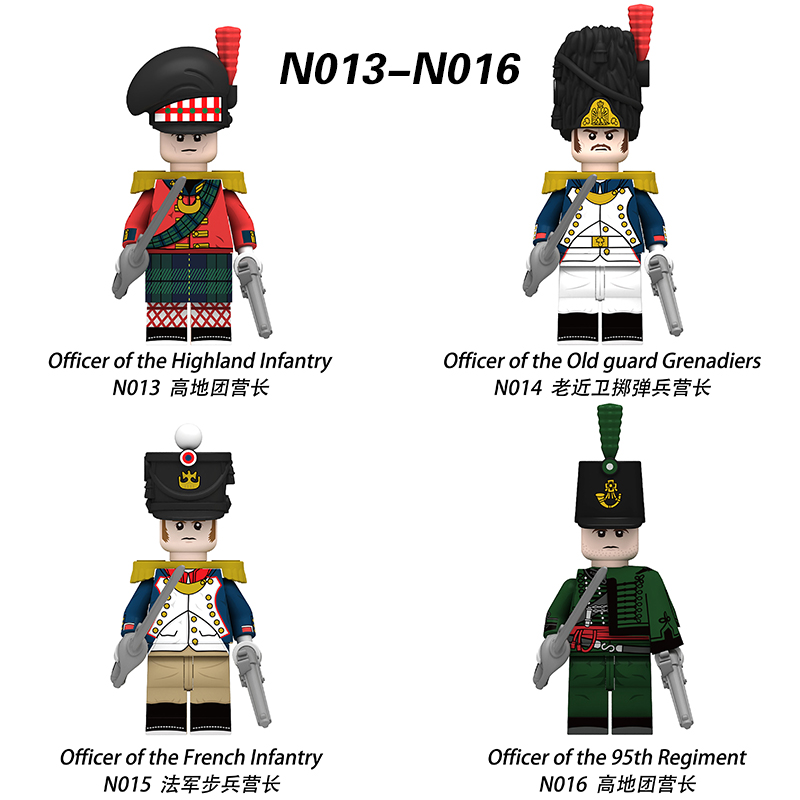 Napoleonic Wars Series Soldier Military Minifigures, Compatible with LEGO,N013-020
