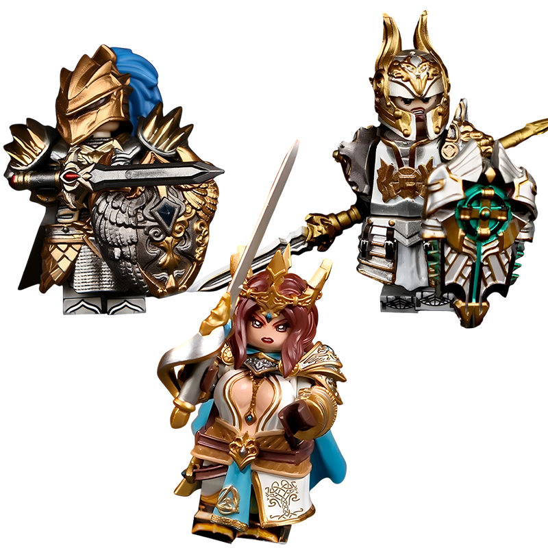 MOC Medieval King Arthur Series: Knights of the Round Table Guinevere Minifigures, Compatible with LEGO,S124,S126,S127