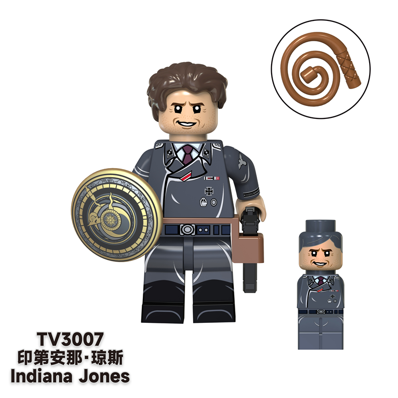 TV6301 Heist of the Lost Ark: Western Cowboy Mummy Jones Building Block Minifigure building blocks compatible with Lego TV6301 Heist of the Lost Ark: Western Cowboy Mummy Jones Building Block Minifigure building blocks compatible with Lego