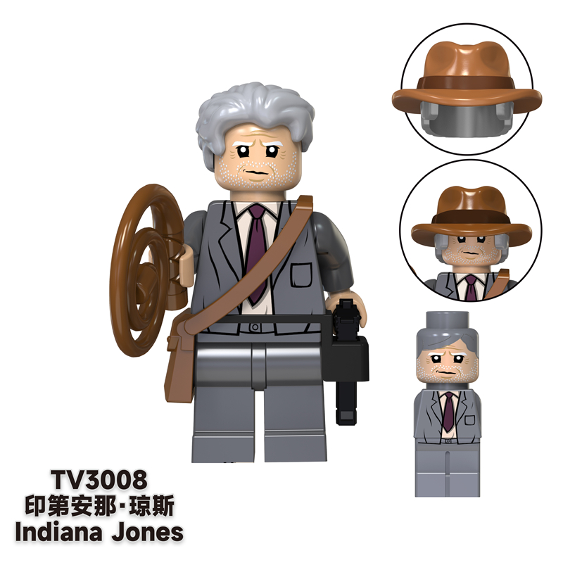 TV6301 Heist of the Lost Ark: Western Cowboy Mummy Jones Building Block Minifigure building blocks compatible with Lego TV6301 Heist of the Lost Ark: Western Cowboy Mummy Jones Building Block Minifigure building blocks compatible with Lego