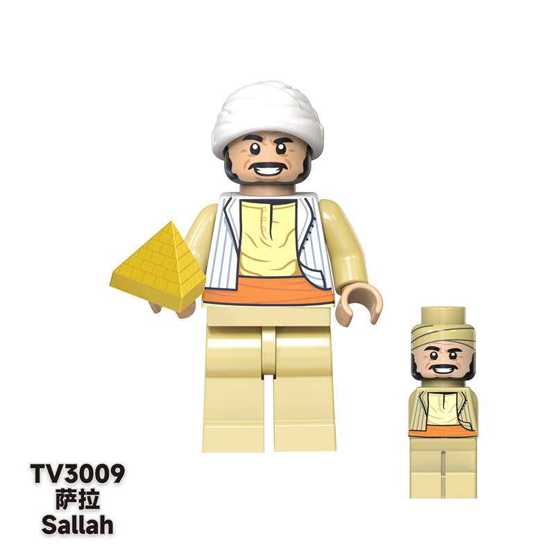 TV6301 Heist of the Lost Ark: Western Cowboy Mummy Jones Building Block Minifigure building blocks compatible with Lego TV6301 Heist of the Lost Ark: Western Cowboy Mummy Jones Building Block Minifigure building blocks compatible with Lego