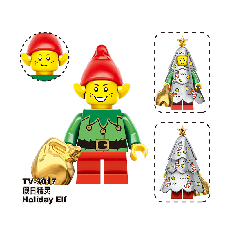 TV6302 Christmas Santa Claus Holiday Elf Snowman Building Blocks Figures Ornament Scene Model Toy building blocks compatible with Lego TV6302 Christmas Santa Claus Holiday Elf Snowman Building Blocks Figures Ornament Scene Model Toy building blocks compatible with Lego
