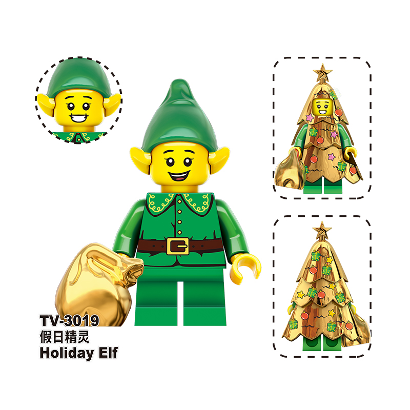 TV6302 Christmas Santa Claus Holiday Elf Snowman Building Blocks Figures Ornament Scene Model Toy building blocks compatible with Lego TV6302 Christmas Santa Claus Holiday Elf Snowman Building Blocks Figures Ornament Scene Model Toy building blocks compatible with Lego