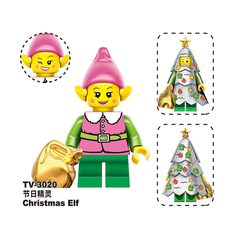 TV6302 Christmas Santa Claus Holiday Elf Snowman Building Blocks Figures Ornament Scene Model Toy building blocks compatible with Lego TV6302 Christmas Santa Claus Holiday Elf Snowman Building Blocks Figures Ornament Scene Model Toy building blocks compatible with Lego