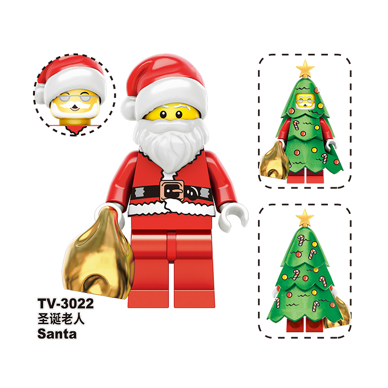 TV6302 Christmas Santa Claus Holiday Elf Snowman Building Blocks Figures Ornament Scene Model Toy building blocks compatible with Lego TV6302 Christmas Santa Claus Holiday Elf Snowman Building Blocks Figures Ornament Scene Model Toy building blocks compatible with Lego