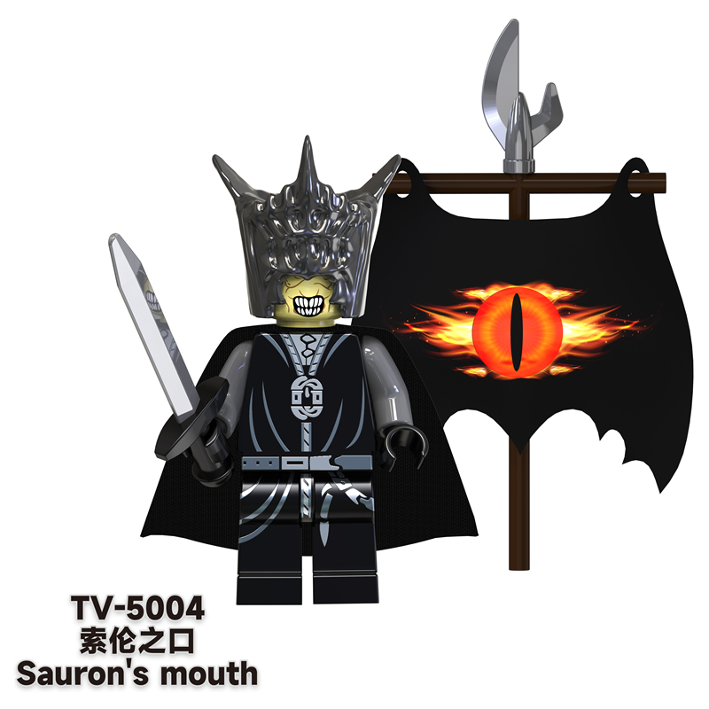 TV6401-6402 MOC Lord of the Rings series minifigures,Orcs, Uruk-Octos, building blocks compatible with Lego TV6401-6402 MOC Lord of the Rings series minifigures,Orcs, Uruk-Octos, building blocks compatible with Lego