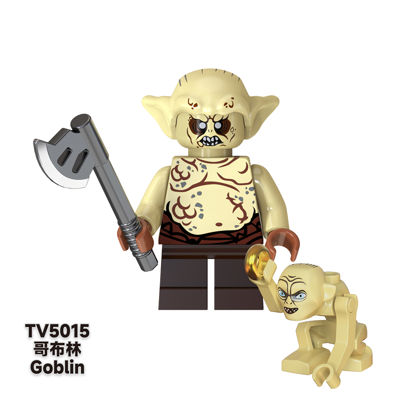 TV6401-6402 MOC Lord of the Rings series minifigures,Orcs, Uruk-Octos, building blocks compatible with Lego TV6401-6402 MOC Lord of the Rings series minifigures,Orcs, Uruk-Octos, building blocks compatible with Lego