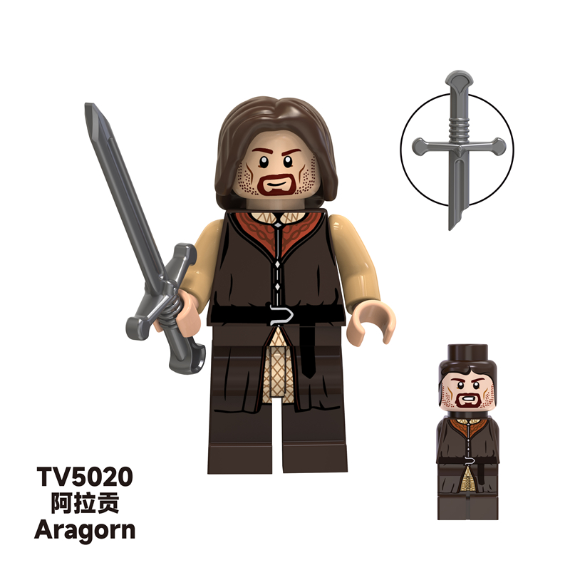 TV6403 MOC Lord of the Rings series minifigures,Orcs, Uruk-Octos, building blocks compatible with Lego TV6403 MOC Lord of the Rings series minifigures,Orcs, Uruk-Octos, building blocks compatible with Lego