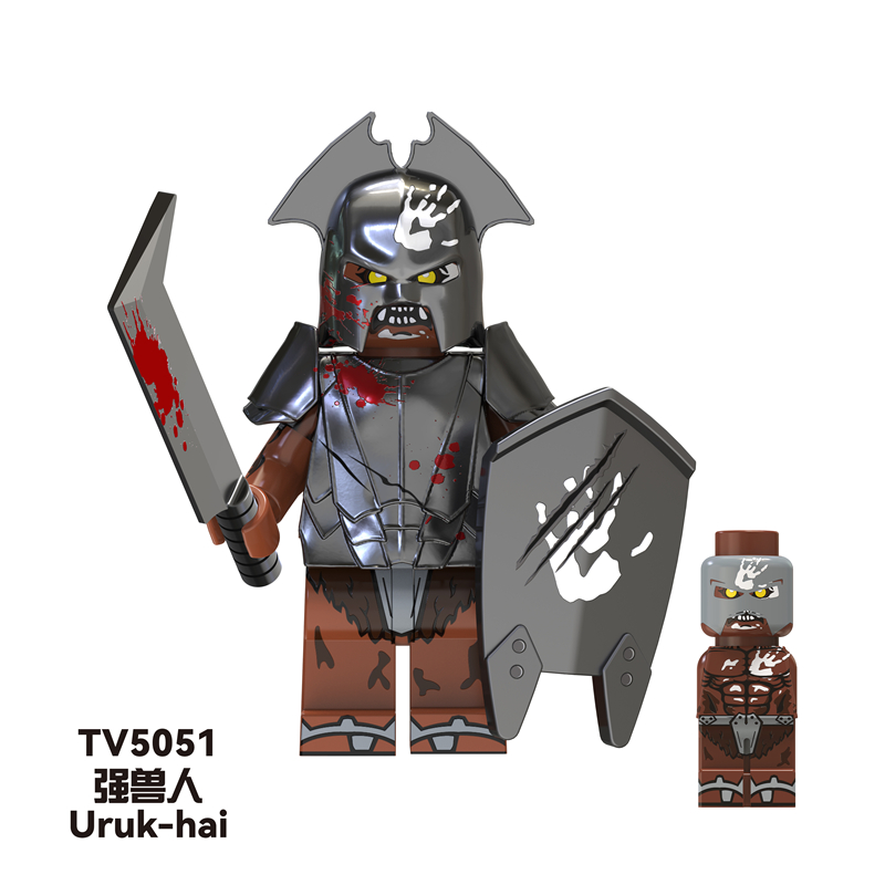 TV6407 MOC Lord of the Rings series minifigures,Orcs, Uruk-Octos,Gandalf building blocks compatible with Lego TV6407 MOC Lord of the Rings series minifigures,Orcs, Uruk-Octos,Gandalf building blocks compatible with Lego