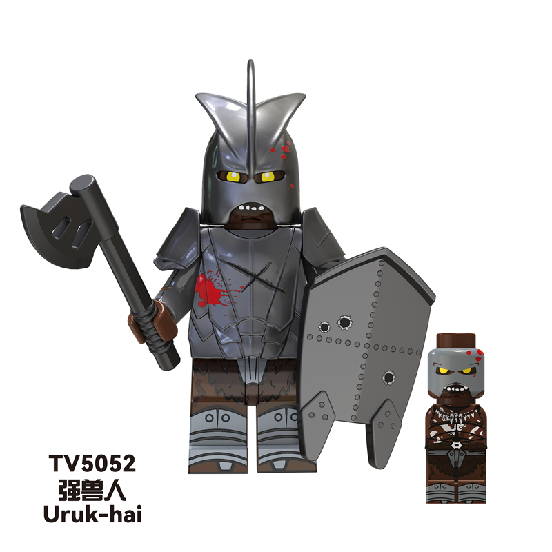 TV6407 MOC Lord of the Rings series minifigures,Orcs, Uruk-Octos,Gandalf building blocks compatible with Lego TV6407 MOC Lord of the Rings series minifigures,Orcs, Uruk-Octos,Gandalf building blocks compatible with Lego