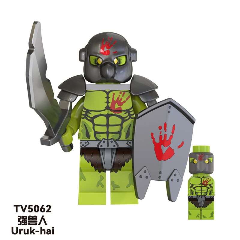 TV6408 MOC Lord of the Rings series minifigures,Orcs, Uruk-Octos,Elf King,Gandalf building blocks compatible with Lego TV6408 MOC Lord of the Rings series minifigures,Orcs, Uruk-Octos,Elf King,Gandalf building blocks compatible with Lego