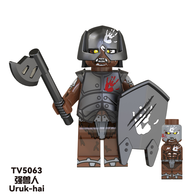 TV6408 MOC Lord of the Rings series minifigures,Orcs, Uruk-Octos,Elf King,Gandalf building blocks compatible with Lego TV6408 MOC Lord of the Rings series minifigures,Orcs, Uruk-Octos,Elf King,Gandalf building blocks compatible with Lego