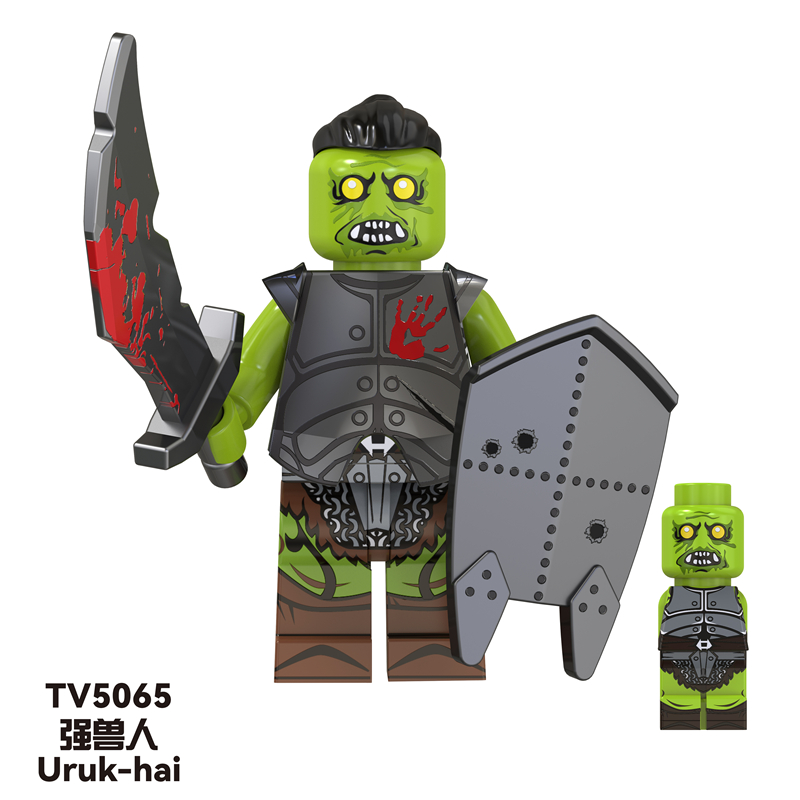TV6408 MOC Lord of the Rings series minifigures,Orcs, Uruk-Octos,Elf King,Gandalf building blocks compatible with Lego TV6408 MOC Lord of the Rings series minifigures,Orcs, Uruk-Octos,Elf King,Gandalf building blocks compatible with Lego