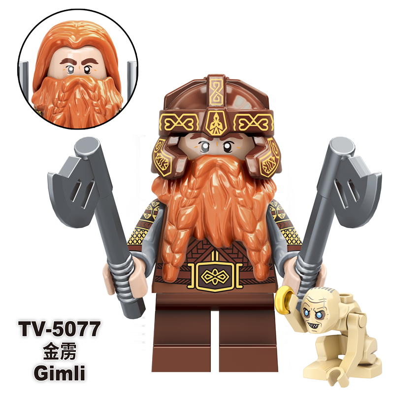 TV6410 MOC Lord of the Rings series minifigures,Orcs, Uruk-Octos,bilbo,Gimil,frodro,Gloin,sam,Isildur,Elf King,Gandalf building blocks compatible with Lego TV6410 MOC Lord of the Rings series minifigures,Orcs, Uruk-Octos,bilbo,Gimil,frodro,Gloin,sam,Isildur,Elf King,Gandalf building blocks compatible with Lego