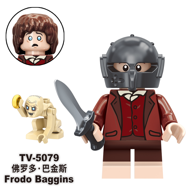 TV6410 MOC Lord of the Rings series minifigures,Orcs, Uruk-Octos,bilbo,Gimil,frodro,Gloin,sam,Isildur,Elf King,Gandalf building blocks compatible with Lego TV6410 MOC Lord of the Rings series minifigures,Orcs, Uruk-Octos,bilbo,Gimil,frodro,Gloin,sam,Isildur,Elf King,Gandalf building blocks compatible with Lego