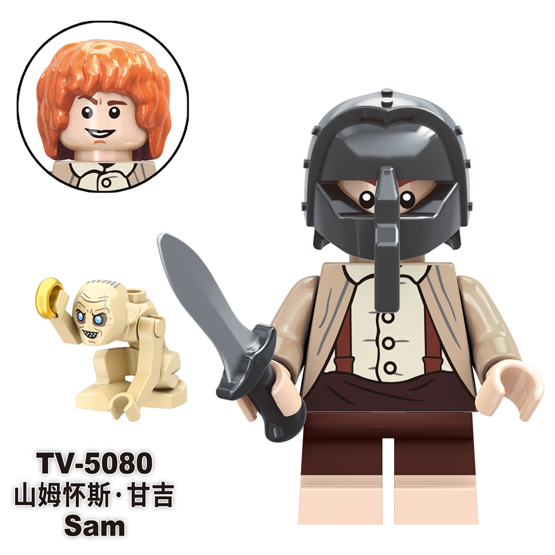 TV6410 MOC Lord of the Rings series minifigures,Orcs, Uruk-Octos,bilbo,Gimil,frodro,Gloin,sam,Isildur,Elf King,Gandalf building blocks compatible with Lego TV6410 MOC Lord of the Rings series minifigures,Orcs, Uruk-Octos,bilbo,Gimil,frodro,Gloin,sam,Isildur,Elf King,Gandalf building blocks compatible with Lego