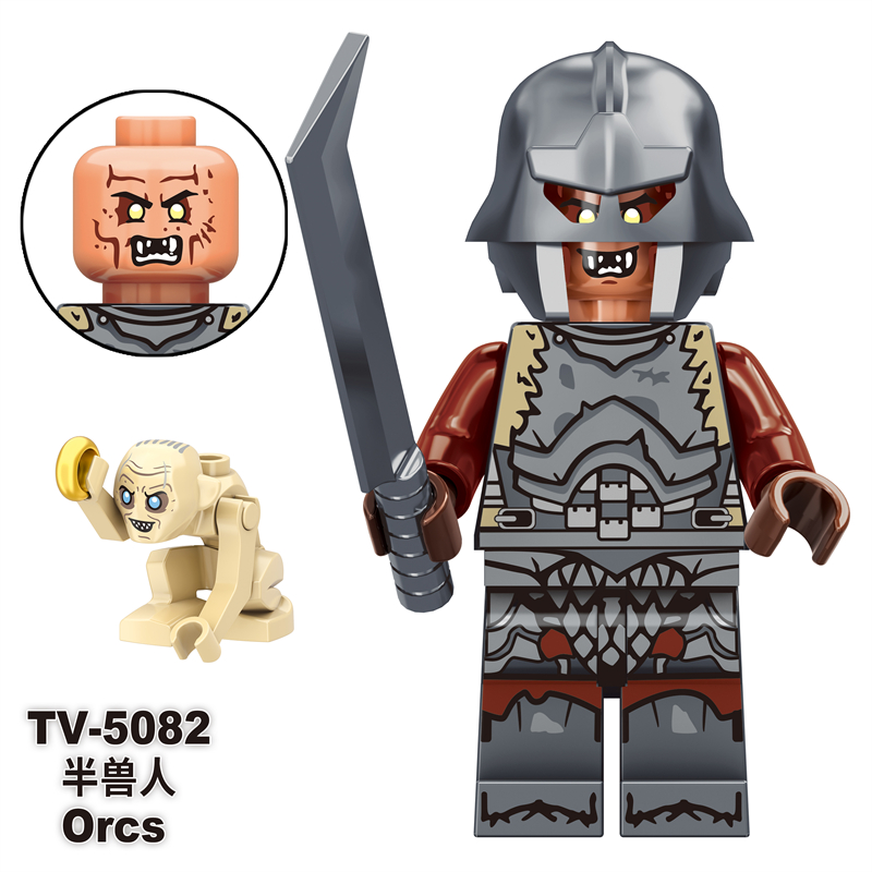 TV6410 MOC Lord of the Rings series minifigures,Orcs, Uruk-Octos,bilbo,Gimil,frodro,Gloin,sam,Isildur,Elf King,Gandalf building blocks compatible with Lego TV6410 MOC Lord of the Rings series minifigures,Orcs, Uruk-Octos,bilbo,Gimil,frodro,Gloin,sam,Isildur,Elf King,Gandalf building blocks compatible with Lego
