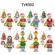 TV6302 Christmas Santa Claus Holiday Elf Snowman Building Blocks Figures Ornament Scene Model Toy building blocks compatible with Lego TV6302 Christmas Santa Claus Holiday Elf Snowman Building Blocks Figures Ornament Scene Model Toy building blocks compatible with Lego