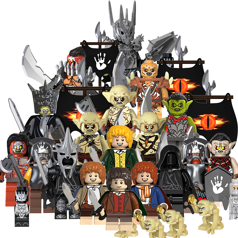 TV6401-6402 MOC Lord of the Rings series  minifigures,Orcs, Uruk-Octos, building blocks compatible with Lego
