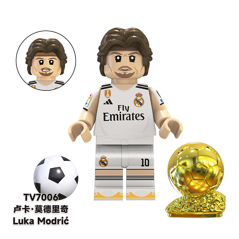 TV6501 MOC minifigures,World Cup football stars Messi Pele Neymar Benzema building blocks compatible with Lego TV6501 MOC minifigures,World Cup football stars Messi Pele Neymar Benzema building blocks compatible with Lego
