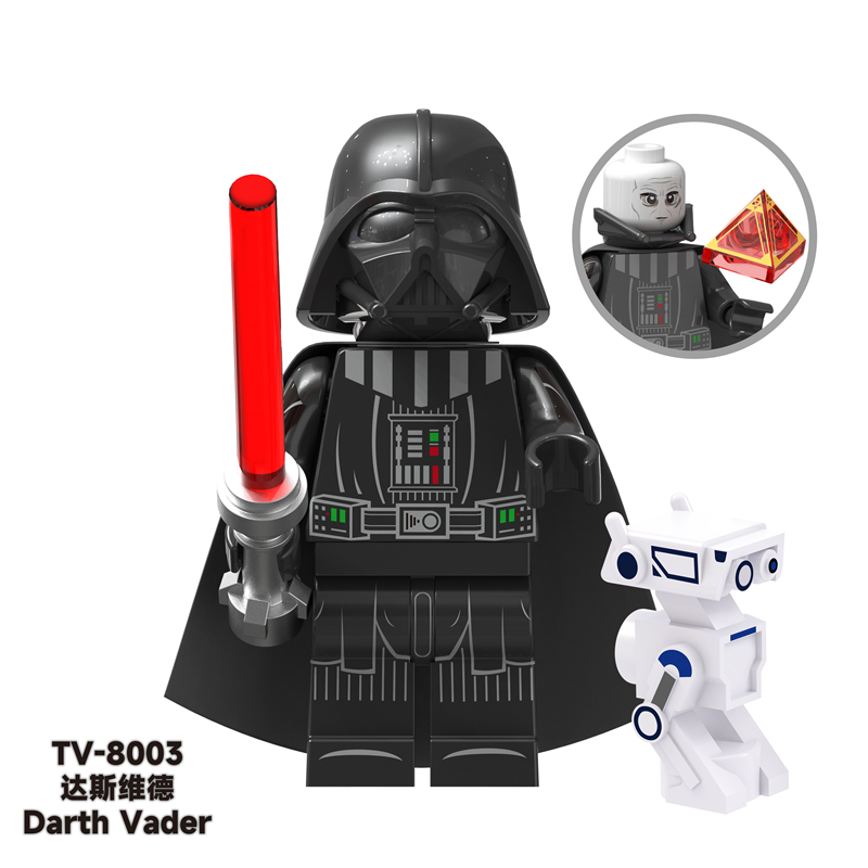 MOC Minifigures TV6101 Star Wars Clone Troopers LObi-Wan Darth Vader Master Windu Compatible with Lego MOC Minifigures TV6101 Star Wars Clone Troopers LObi-Wan Darth Vader Master Windu Compatible with Lego