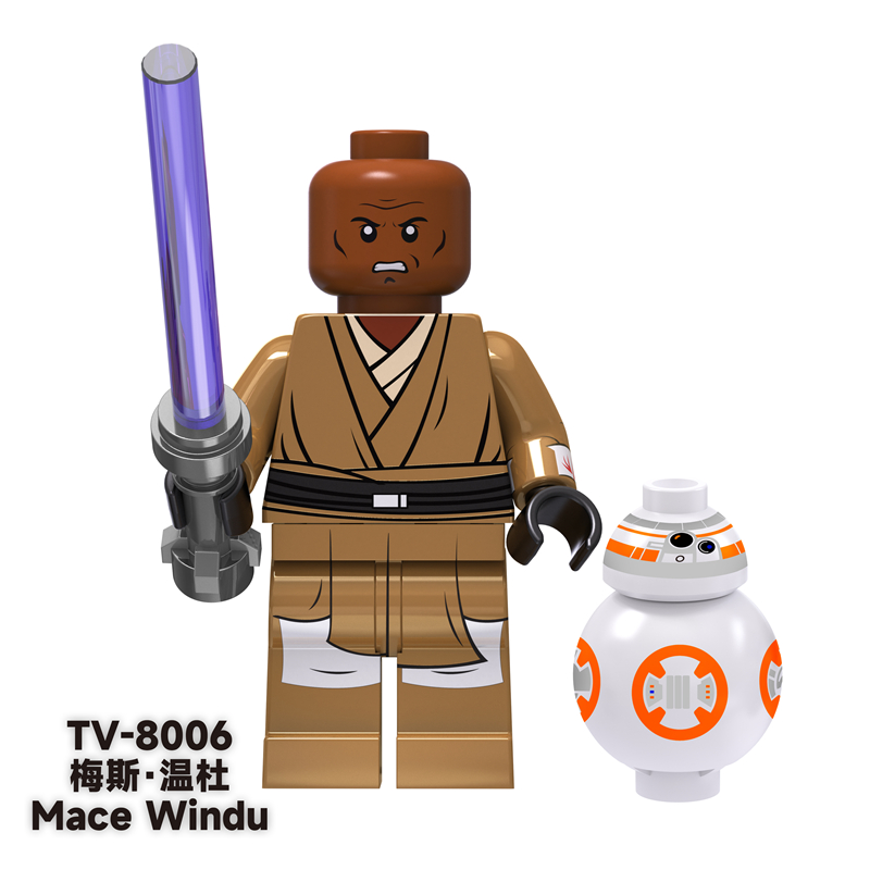 MOC Minifigures TV6101 Star Wars Clone Troopers LObi-Wan Darth Vader Master Windu Compatible with Lego MOC Minifigures TV6101 Star Wars Clone Troopers LObi-Wan Darth Vader Master Windu Compatible with Lego