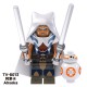 MOC Minifigures TV6102 Star Wars White Black Warrior,Clone Trooper, Ahsoka,Compatible with Lego MOC Minifigures TV6102 Star Wars White Black Warrior,Clone Trooper, Ahsoka,Compatible with Lego