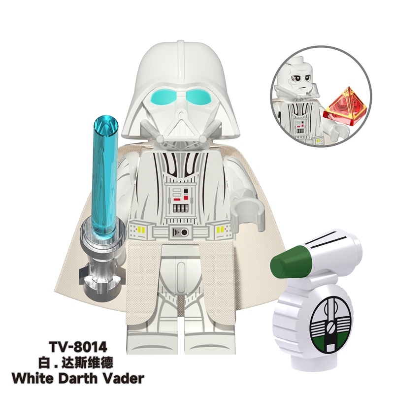MOC Minifigures TV6102 Star Wars White Black Warrior,Clone Trooper, Ahsoka,Compatible with Lego MOC Minifigures TV6102 Star Wars White Black Warrior,Clone Trooper, Ahsoka,Compatible with Lego