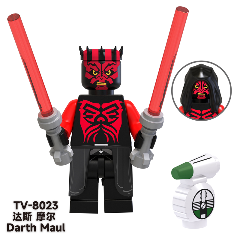MOC Minifigures TV6104 Star Wars Clone Troopers, Darth Maul, Commander Bakara, Kylo Ren,LEGO compatible MOC Minifigures TV6104 Star Wars Clone Troopers, Darth Maul, Commander Bakara, Kylo Ren,LEGO compatible