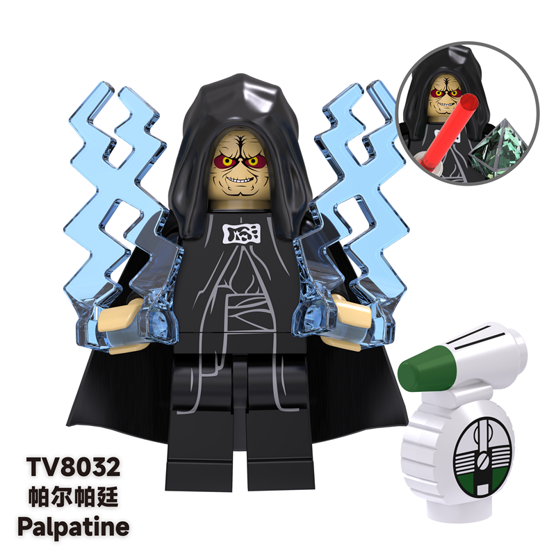 MOC Minifigures TV6105 Star Wars 1Clone Troopers, Luke Skywalker, Mace Windu, 501st Legion Commander, Blackout Commander, LEGO compatible MOC Minifigures TV6105 Star Wars 1Clone Troopers, Luke Skywalker, Mace Windu, 501st Legion Commander, Blackout Commander, LEGO compatible
