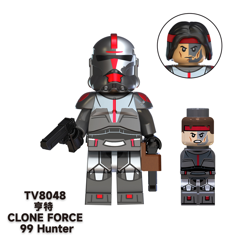 MOC Minifigures TV6107 Star Wars Clone Force 99,The Bad Batch,Han Solo MOC Minifigures TV6107 Star Wars Clone Force 99,The Bad Batch,Han Solo