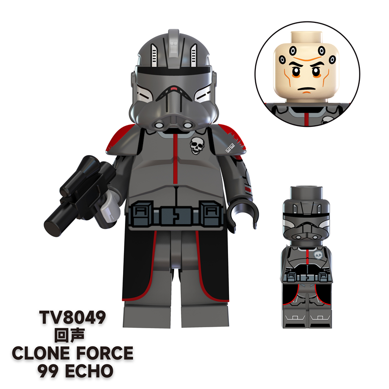 MOC Minifigures TV6107 Star Wars Clone Force 99,The Bad Batch,Han Solo MOC Minifigures TV6107 Star Wars Clone Force 99,The Bad Batch,Han Solo