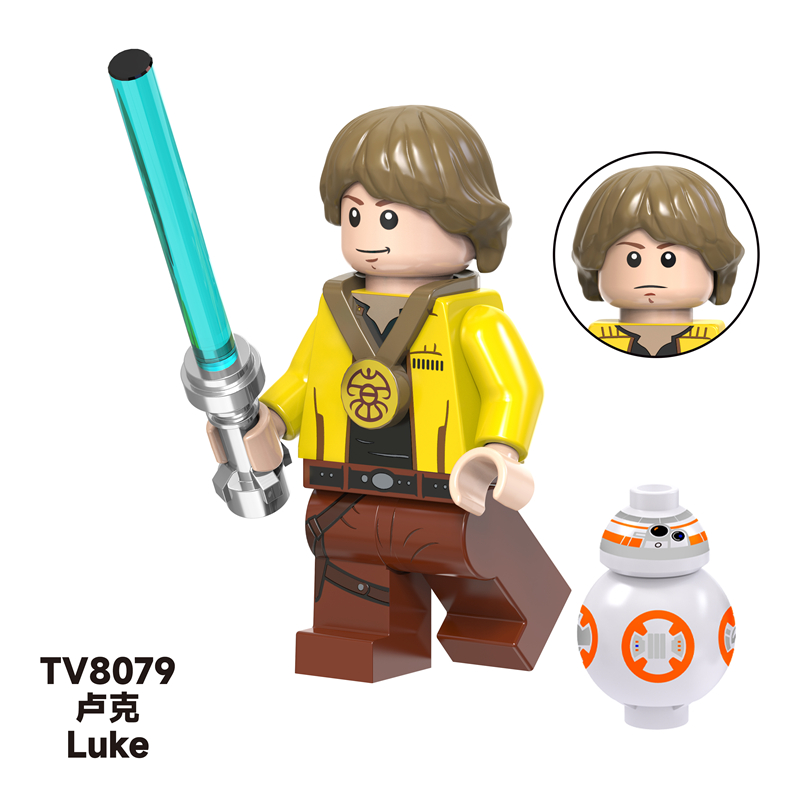MOC Minifigures TV6110 Star Wars Commander Fox, Clone Shock Trooper, Han Solo, LEGO compatible MOC Minifigures TV6110 Star Wars Commander Fox, Clone Shock Trooper, Han Solo, LEGO compatible