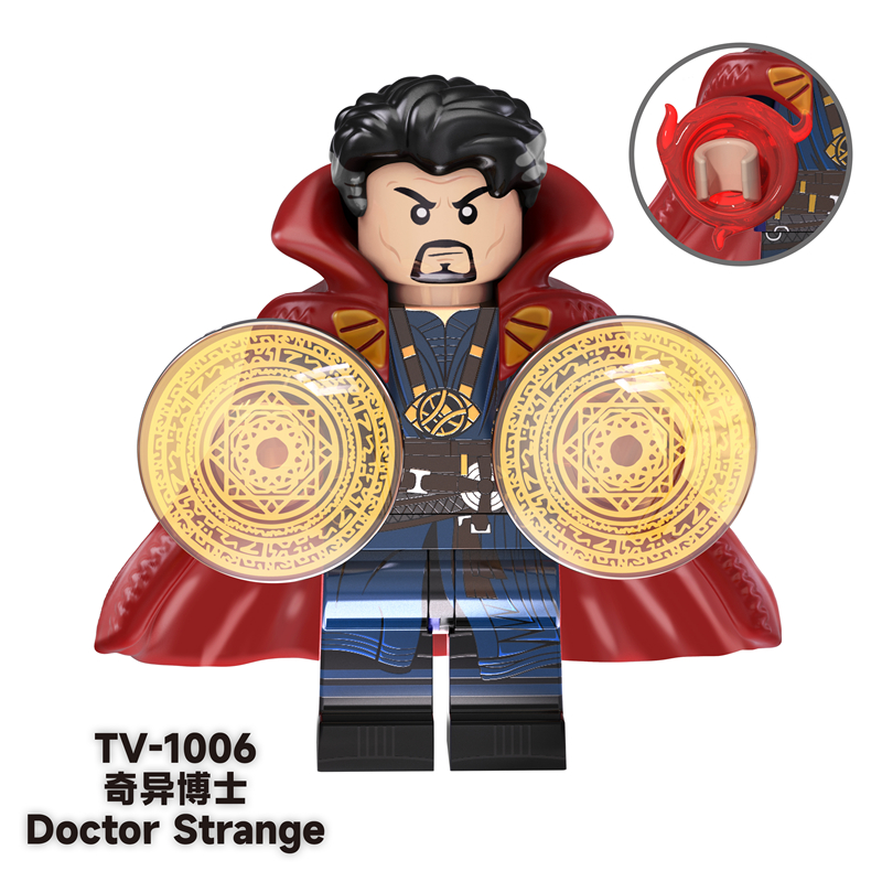 TV6201 Superhero Block Minifigures, Captain America, Thor, Wanda, Doctor Strange, Iron Man, Black Panther TV6201 Superhero Block Minifigures, Captain America, Thor, Wanda, Doctor Strange, Iron Man, Black Panther