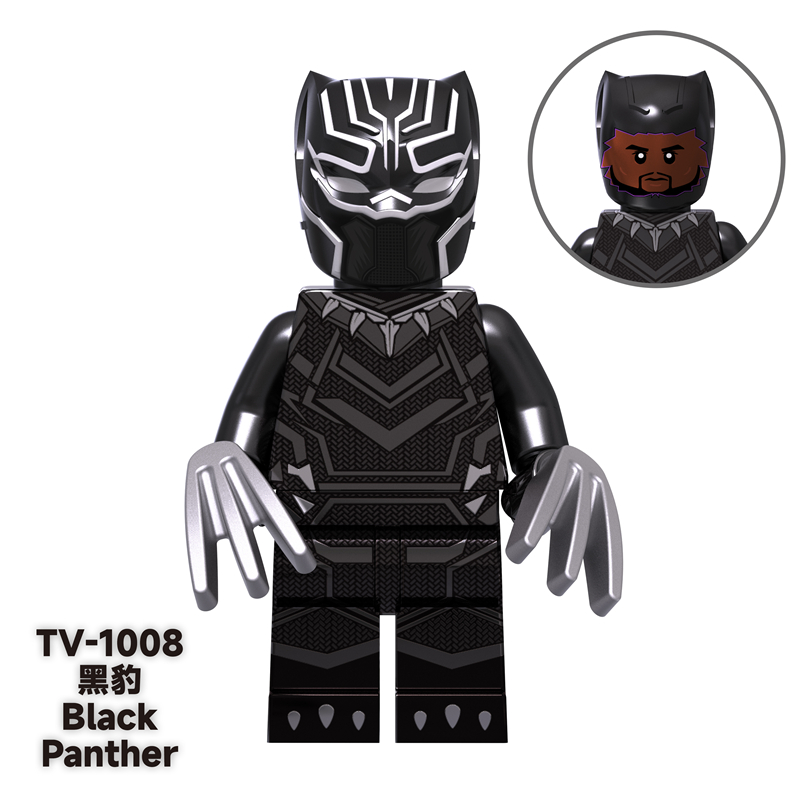 TV6201 Superhero Block Minifigures, Captain America, Thor, Wanda, Doctor Strange, Iron Man, Black Panther TV6201 Superhero Block Minifigures, Captain America, Thor, Wanda, Doctor Strange, Iron Man, Black Panther