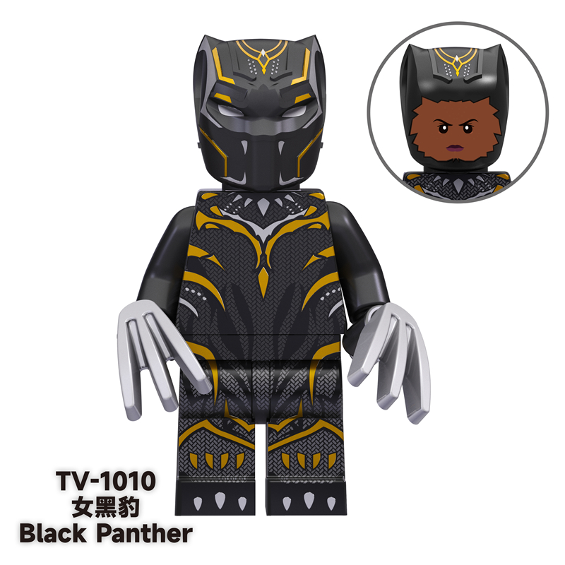 TV6202 Superhero Block Minifigures, Spider Man, Iron Man, Black Panther, Venom Spider Man Super heroes minifigures TV6202 Superhero Block Minifigures, Spider Man, Iron Man, Black Panther, Venom Spider Man Super heroes minifigures