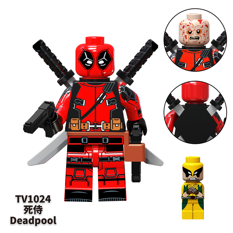TV6203 Superhero Block Minifigures, Venom Spider Man Super heroes minifigures,X-Men Origins:Wolverine,Deadpool TV6203 Superhero Block Minifigures, Venom Spider Man Super heroes minifigures,X-Men Origins:Wolverine,Deadpool