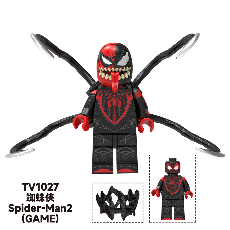 TV6204 Superhero Block Minifigures, Spider Man and Deadpool TV6204 Superhero Block Minifigures, Spider Man and Deadpool