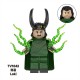 TV6206 Superhero Block Minifigures, Marvel superheroes Loki and Iron Man, building blocks compatible with Lego TV6206 Superhero Block Minifigures, Marvel superheroes Loki and Iron Man, building blocks compatible with Lego