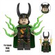 TV6206 Superhero Block Minifigures, Marvel superheroes Loki and Iron Man, building blocks compatible with Lego TV6206 Superhero Block Minifigures, Marvel superheroes Loki and Iron Man, building blocks compatible with Lego