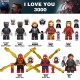 TV6202 Superhero Block Minifigures, Spider Man, Iron Man, Black Panther, Venom Spider Man Super heroes minifigures TV6202 Superhero Block Minifigures, Spider Man, Iron Man, Black Panther, Venom Spider Man Super heroes minifigures