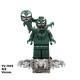 TV6210 Superhero Block Minifigures, Villain Venom Eddie Brock, Symbiotic Volume Wooden Man