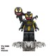 TV6210 Superhero Block Minifigures, Villain Venom Eddie Brock, Symbiotic Volume Wooden Man