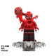 TV6210 Superhero Block Minifigures, Villain Venom Eddie Brock, Symbiotic Volume Wooden Man