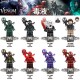 TV6210 Superhero Block Minifigures, Villain Venom Eddie Brock, Symbiotic Volume Wooden Man